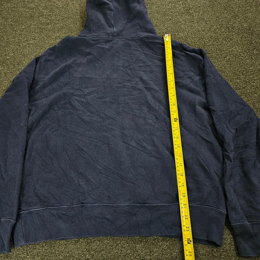 Polo Ralph Lauren Mens Large Navy Hoodie Pullover Pony Logo Sweatshirt‎ Thick